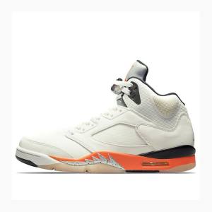 Nike Retro Shattered Backboard Koripallokengät Miesten Air Jordan 5 Valkoinen Oranssi | JD-876GP