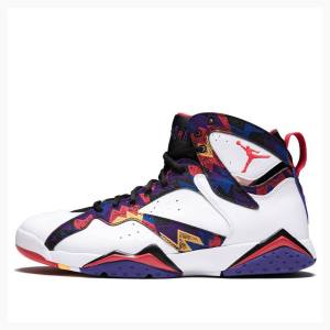 Nike Retro Villa Koripallokengät Miesten Air Jordan 7 Valkoinen Monivärinen | JD-165KA