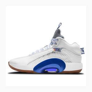 Nike Sisterhood' Koripallokengät Miesten Air Jordan 35 Valkoinen Sininen | JD-392KD
