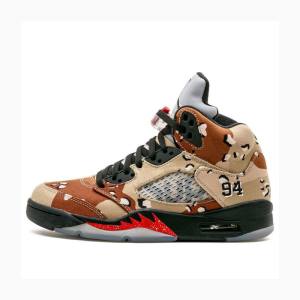 Nike Supreme x Air Jordan 5 Retro Koripallokengät Miesten Air Jordan 5 Monivärinen | JD-452OR