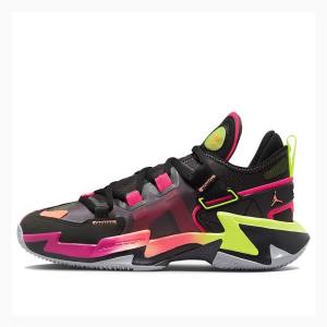 Nike Why Not Zer0.5 PF Black Koripallokengät Miesten Air Jordan Mustat Vihreä Pinkki | JD-607HE