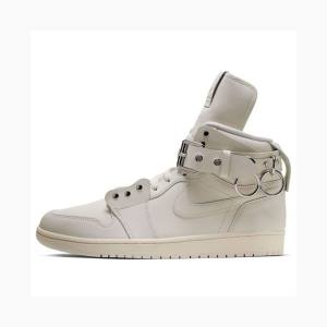 Nike X Comme des Garcons Retro Strap High Koripallokengät Miesten Air Jordan 1 Valkoinen | JD-456LJ