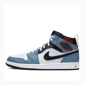 Nike X Facetasm Mid Fearless Koripallokengät Miesten Air Jordan 1 Sininen Mustat | JD-573UJ