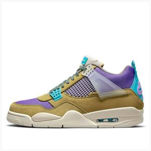 Nike X Union LA 'Desert Moss' 30 Koripallokengät Miesten Air Jordan 4 Ruskea Violetit Sininen | JD-180MG