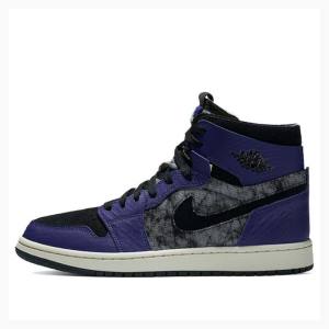 Nike Zoom Air CMFT BBS Bayou Boys Koripallokengät Miesten Air Jordan 1 Violetit Mustat | JD-183PK