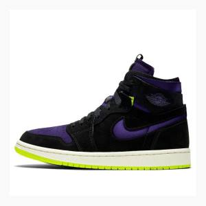 Nike Zoom Air CMFT Halloween Tennarit Naisten Air Jordan 1 Violetit Mustat Vihreä | JD-198LG