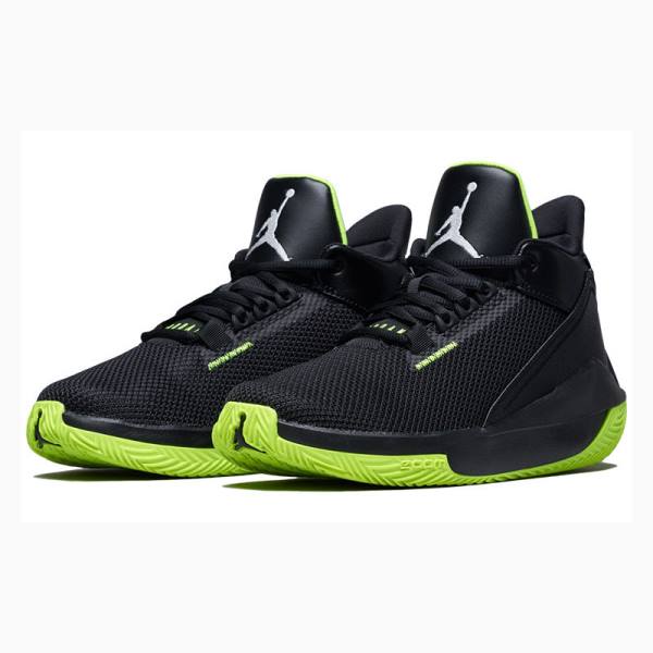 Nike 2x3 PF Koripallokengät Miesten Air Jordan Mustat Vihreä | JD-437KF