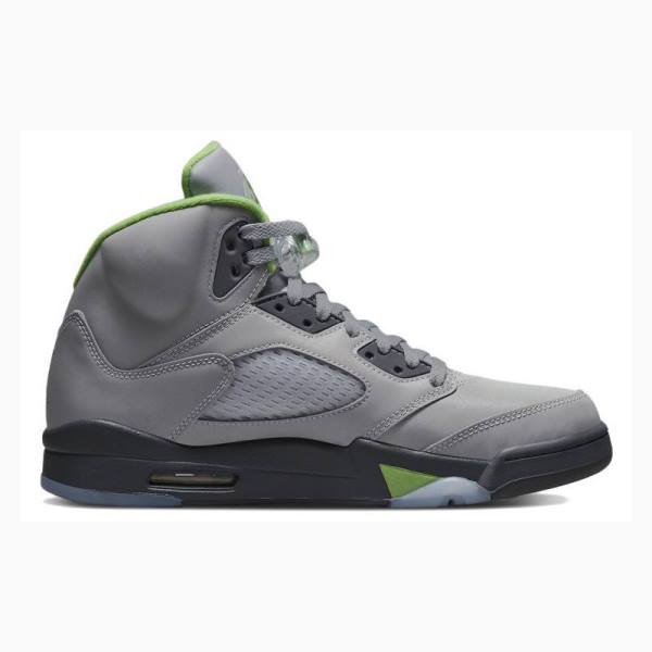 Nike Bean 2022 Koripallokengät Miesten Air Jordan 5 Harmaat Vihreä | JD-348ZM