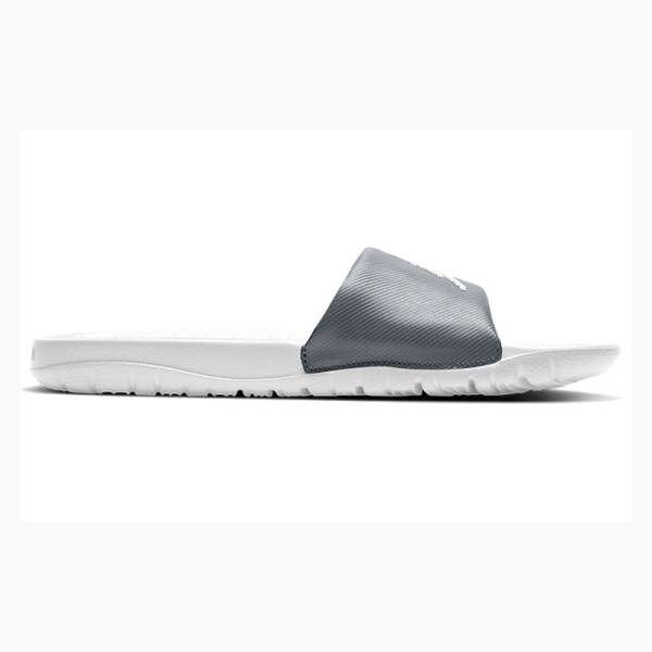 Nike Break Rantasandaalit Miesten Air Jordan Valkoinen Hopea | JD-549YG