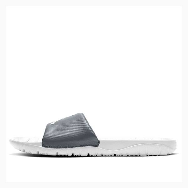 Nike Break Rantasandaalit Miesten Air Jordan Valkoinen Hopea | JD-549YG