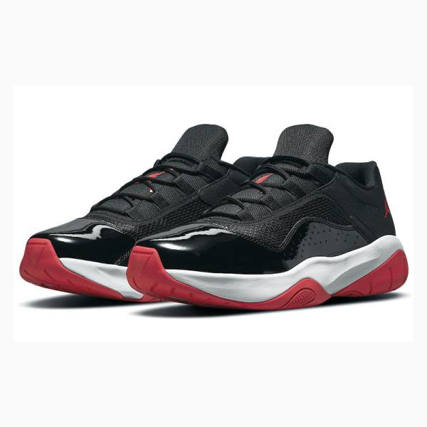 Nike CMFT Low 'Bred' Gym Tennarit Miesten Air Jordan 11 Mustat Valkoinen Punainen | JD-284WI