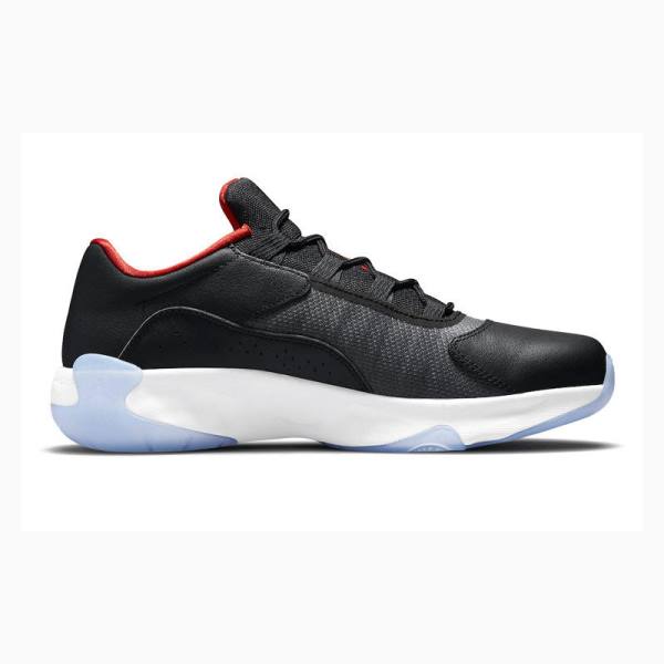 Nike CMFT Low Bred Tennarit Miesten Air Jordan 11 Mustat Valkoinen Punainen | JD-720QW