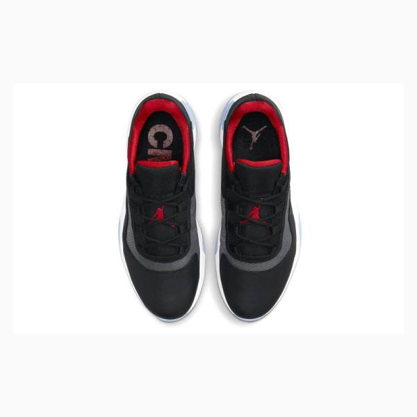 Nike CMFT Low Bred Tennarit Miesten Air Jordan 11 Mustat Valkoinen Punainen | JD-720QW