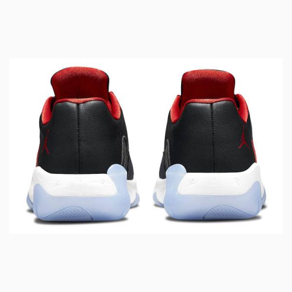 Nike CMFT Low Bred Tennarit Miesten Air Jordan 11 Mustat Valkoinen Punainen | JD-720QW
