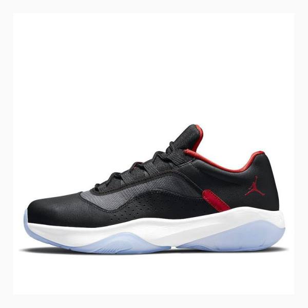 Nike CMFT Low Bred Tennarit Miesten Air Jordan 11 Mustat Valkoinen Punainen | JD-720QW