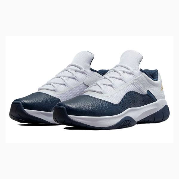 Nike CMFT Low Michigan Armory Tennarit Miesten Air Jordan 11 Valkoinen Laivastonsininen | JD-490MH