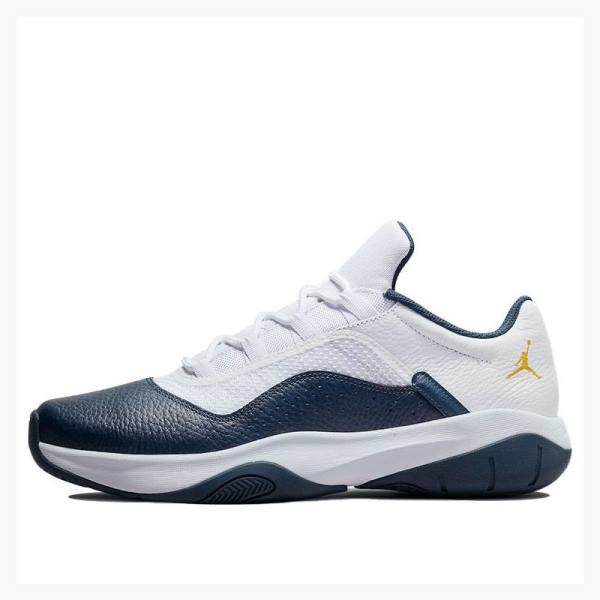 Nike CMFT Low Michigan Armory Tennarit Miesten Air Jordan 11 Valkoinen Laivastonsininen | JD-490MH