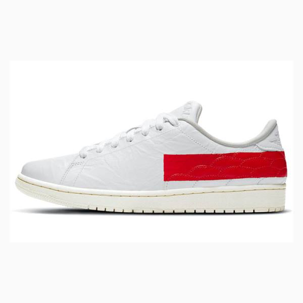 Nike Centre Court Banned Koripallokengät Miesten Air Jordan 1 Valkoinen Punainen | JD-094DR