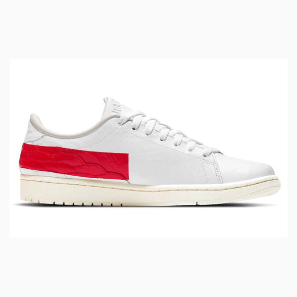Nike Centre Court Banned Koripallokengät Miesten Air Jordan 1 Valkoinen Punainen | JD-094DR