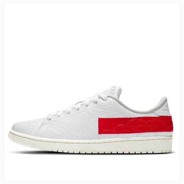 Nike Centre Court Banned Koripallokengät Miesten Air Jordan 1 Valkoinen Punainen | JD-094DR