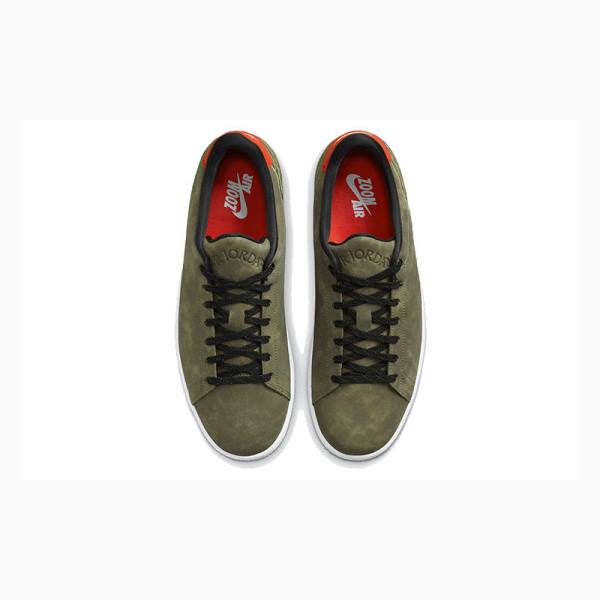 Nike Centre Court Koripallokengät Miesten Air Jordan 1 Oliivinvihreä Vihreä | JD-086DW