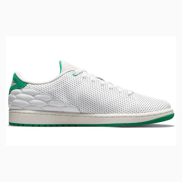Nike Centre Court Koripallokengät Miesten Air Jordan 1 Valkoinen Vihreä | JD-387BT