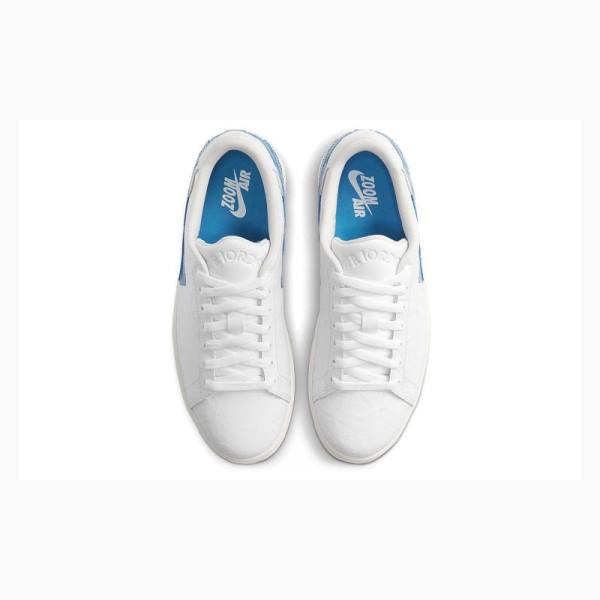 Nike Centre Court Koripallokengät Miesten Air Jordan 1 Valkoinen Sininen | JD-847LE