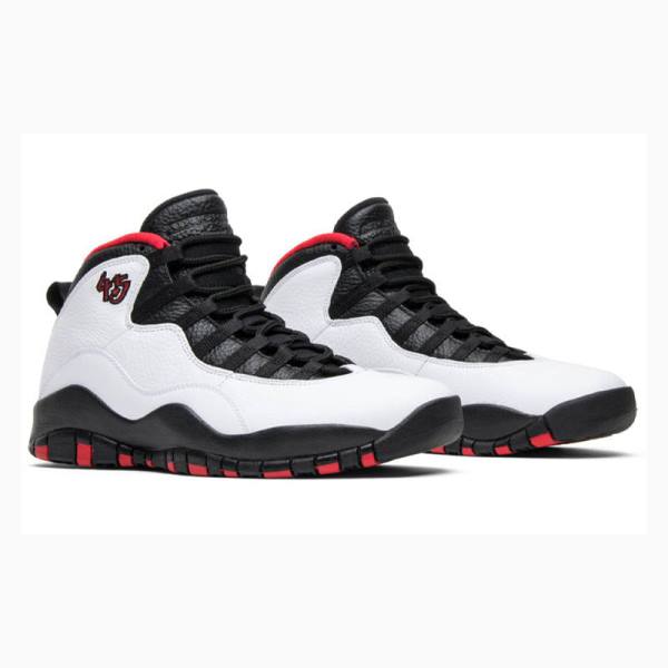 Nike Double Nickel Koripallokengät Miesten Air Jordan 10 Valkoinen Mustat | JD-951JY