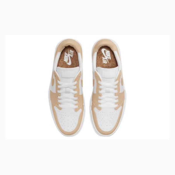 Nike Elevate Low SE Onyx Tennarit Naisten Air Jordan 1 Valkoinen Khaki | JD-203DU