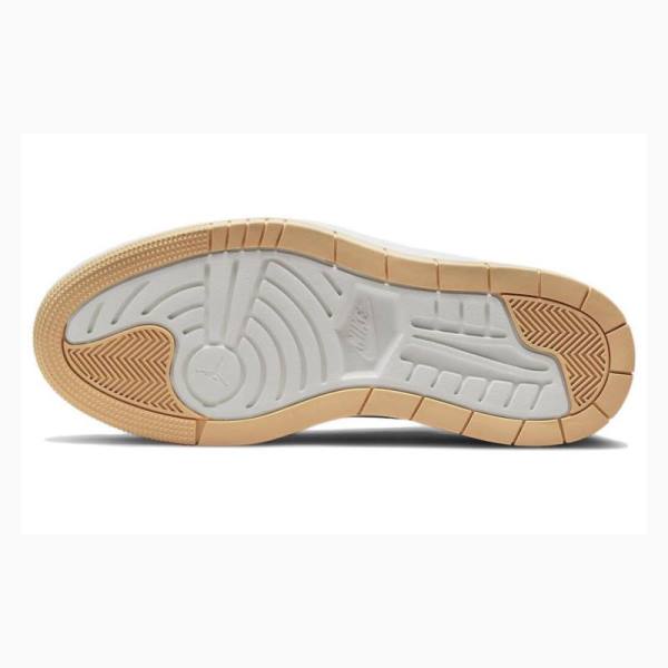 Nike Elevate Low SE Onyx Tennarit Naisten Air Jordan 1 Valkoinen Khaki | JD-203DU