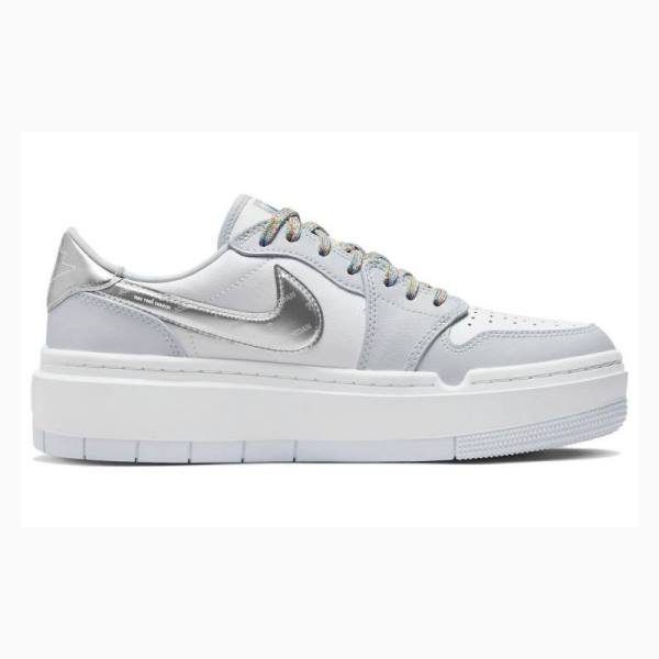 Nike Elevate Low SE Tear Away Tennarit Naisten Air Jordan 1 Valkoinen Pinkki | JD-659CS