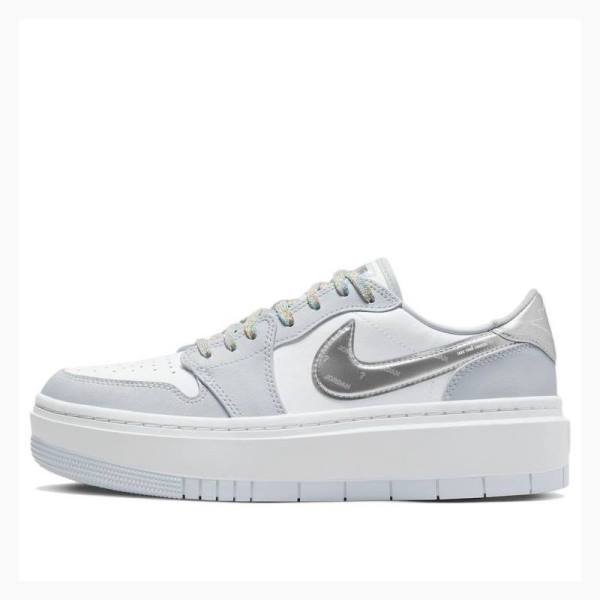 Nike Elevate Low SE Tear Away Tennarit Naisten Air Jordan 1 Valkoinen Pinkki | JD-659CS