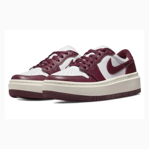 Nike Elevate Low Tennarit Naisten Air Jordan 1 Punainen Valkoinen | JD-327MO