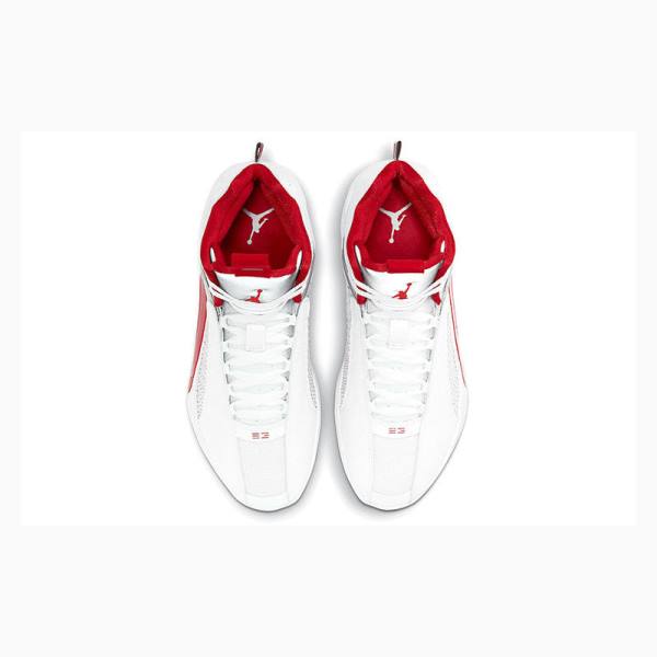 Nike Fire Koripallokengät Miesten Air Jordan 35 Valkoinen Punainen Hopea | JD-167EN