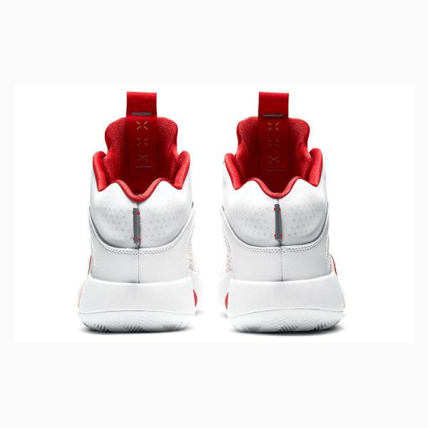Nike Fire Koripallokengät Miesten Air Jordan 35 Valkoinen Punainen Hopea | JD-167EN