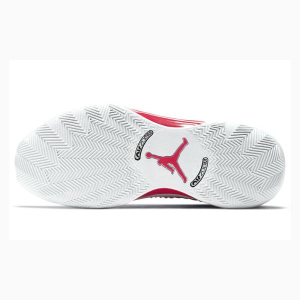 Nike Fire Koripallokengät Miesten Air Jordan 35 Valkoinen Punainen Hopea | JD-167EN