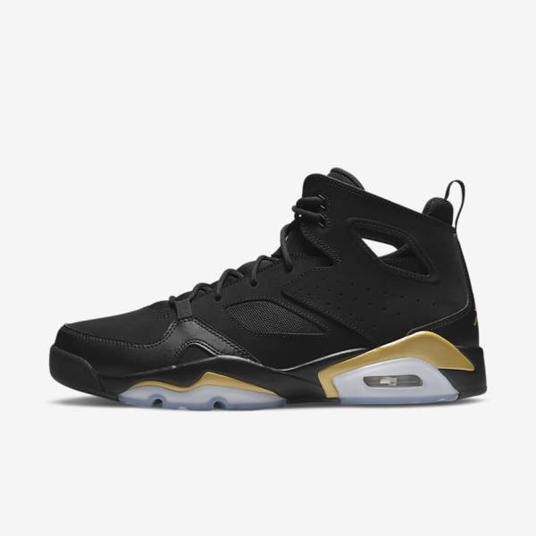 Nike Flight Club 91 Tennarit Miesten Air Jordan Mustat Kultaiset | NK794PIE