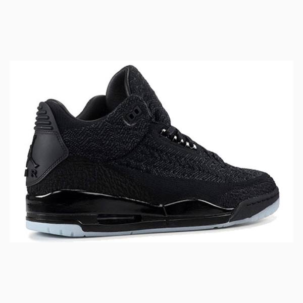 Nike Flyknit Anthracite Koripallokengät Miesten Air Jordan 3 Mustat | JD-560WZ