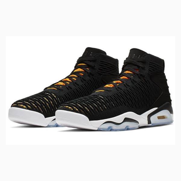Nike Flyknit Elevation 23 Koripallokengät Miesten Air Jordan Mustat Keltainen | JD-473CG