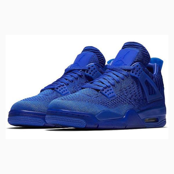 Nike Flyknit Hyper Royal Koripallokengät Miesten Air Jordan 4 Sininen | JD-629YX