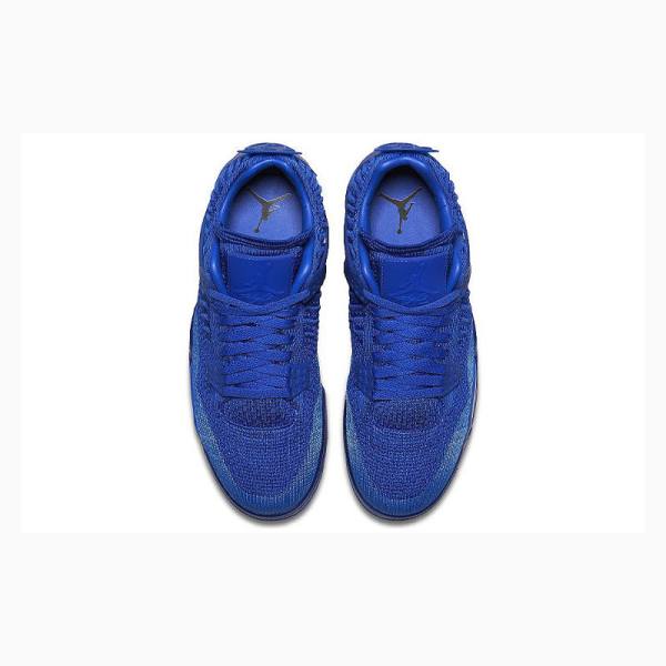 Nike Flyknit Hyper Royal Koripallokengät Miesten Air Jordan 4 Sininen | JD-629YX