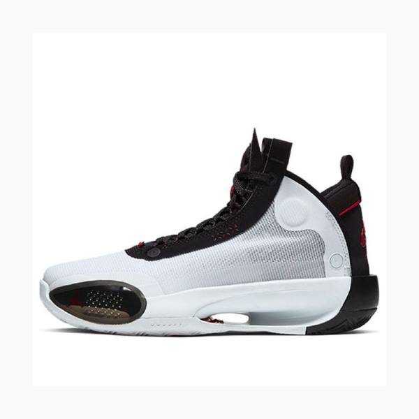 Nike (GS) BQ3384 Koripallokengät Naisten Air Jordan 34 Mustat Valkoinen Punainen | JD-523DY