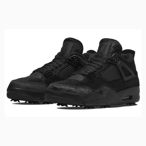 Nike Golf Cat Tennarit Tennarit Miesten Air Jordan 4 Mustat | JD-851VC