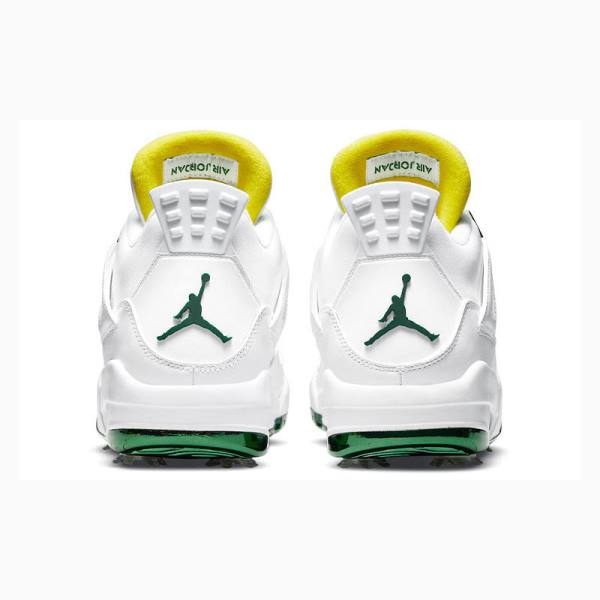 Nike Golf Metallic Koripallokengät Miesten Air Jordan 4 Valkoinen Vihreä | JD-593AU