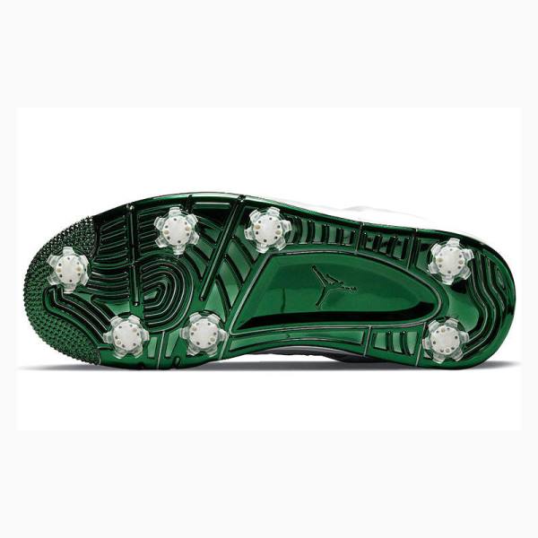 Nike Golf Metallic Koripallokengät Miesten Air Jordan 4 Valkoinen Vihreä | JD-593AU