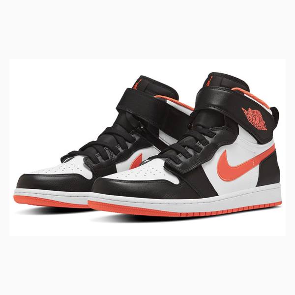 Nike Hi FlyEase Koripallokengät Miesten Air Jordan 1 Mustat Oranssi | JD-827PZ
