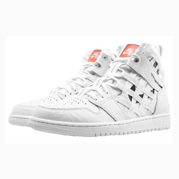 Nike High Cargo 'Metallic Silver' Koripallokengät Miesten Air Jordan 1 Valkoinen | JD-697MP