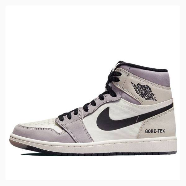 Nike High Element Gore-Tex Light Bone Koripallokengät Miesten Air Jordan 1 Violetit Mustat | JD-618TS