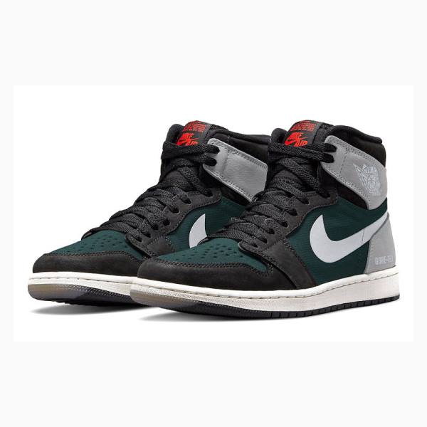 Nike High Element Gore-Tex Particle Koripallokengät Miesten Air Jordan 1 Mustat Harmaat | JD-638TS