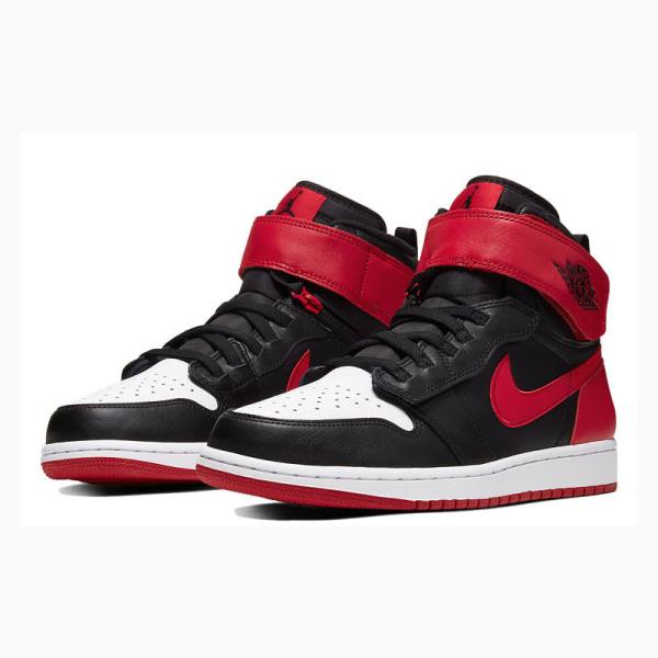 Nike High Flyease Black Gym Red Koripallokengät Miesten Air Jordan 1 Punainen Mustat | JD-208FE